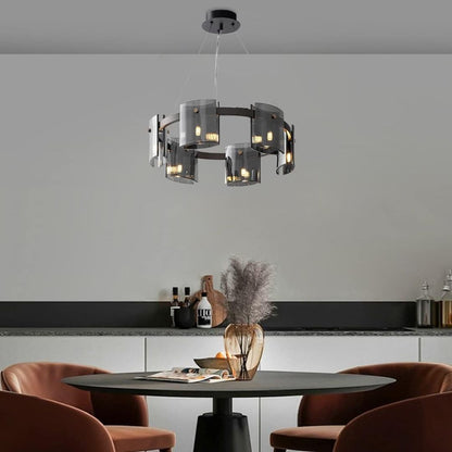 Luster Crystal Mathew 6x E14 čierny