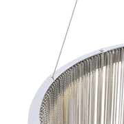 Vedený luster Tobias s diaľkovým ovládaním, Beotal, priemer 50 cm, chróm