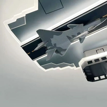 Lustra LED FIGHTER, 128W, lumina Rece/Calda/Neutra, Argintiu