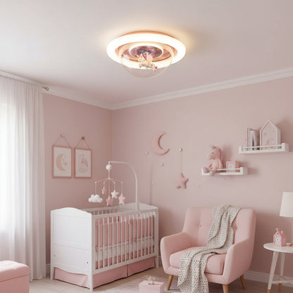 LED luster UNICORN, 104W, 50cm, studené/teplé/neutrálne svetlo, ružový