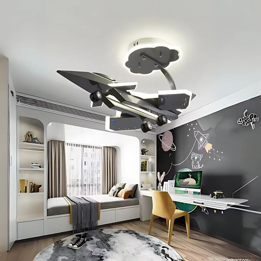 FIGHTER LED luster, 100W, Studené/Teplé/Neutrálne svetlo, Strieborný