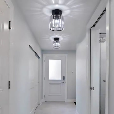 Klasický gruzínsky luster, 1x E27, sklenené tienidlo, čierna, kov a sklo