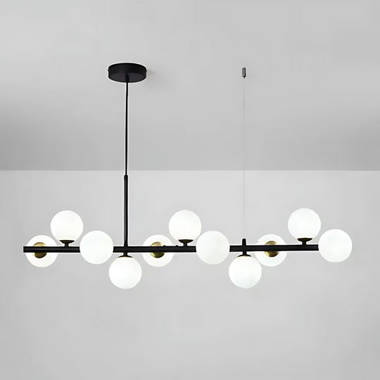 Moderný luster LOFT Pavilion, 11x G9, čierny, kov, výškovo nastaviteľné moderné lustre Predvolený názov Dizajn Alessandro