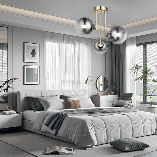 MODUS moderný žiarovkový luster, 3x E27, zlatý, kovový Moderné lustre Predvolený názov Alessandro Design