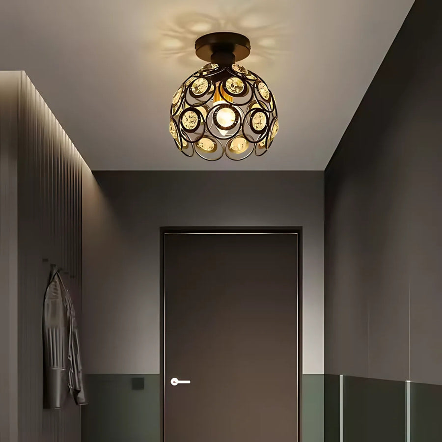 Rossi Crystal Luster, 1*E27, kov, zlato
