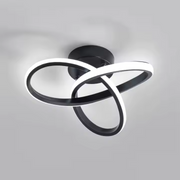 LED LED vrcholy nekonečné, 42 W, 2 kruhy, studené/horúce/neutrálne svetlo, čierna