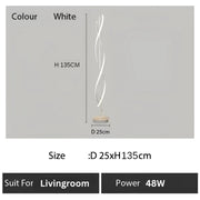 LED LED Upsilon, 48 W, 3000K/4000K/6000K, kov a akryl, biela