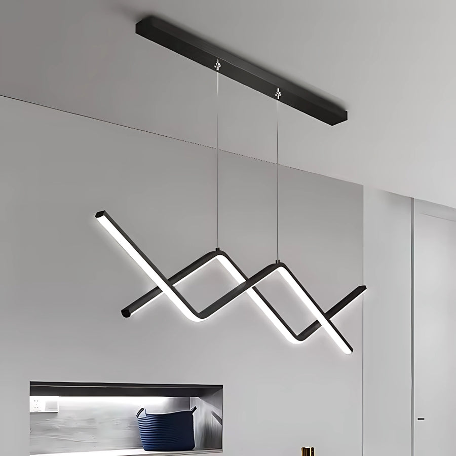 LED Nancy, 72 W, akrylová, čierna
