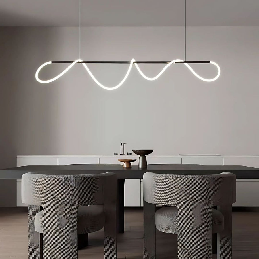 Pozastavená Lustra LED Acril Divino 25W s diaľkovým ovládaním, lúč, 3000K, čierna