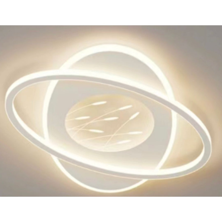 LED luster s diaľkovým ovládacím ovládaním Bianca ORBIT, 125 W, OVAL, studeného/horúce/neutrálne svetlo, nestabilné, biele