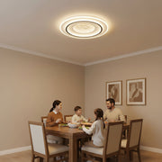 LED luster s diaľkovým ovládaním LINEA 125W, okrúhly, studené/teplé/neutrálne svetlo, stmievateľné, čierny
