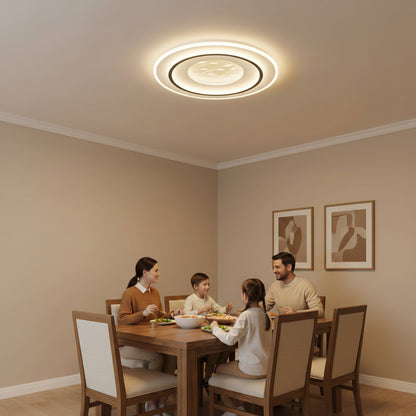 LED luster s diaľkovým ovládaním LINEA 125W, okrúhly, studené/teplé/neutrálne svetlo, stmievateľné, čierny