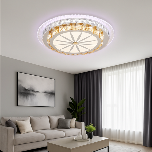LED luster s diaľkovým ovládaním miralux, 96W, svetlo studeného/horúce/RGB, nestabilné, čierne
