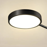 Lustra LED cu Telecomnda MARIA, 63W, 6 Elemente, Lumina Calda/Rece/Neutra, Dimabila, Negru