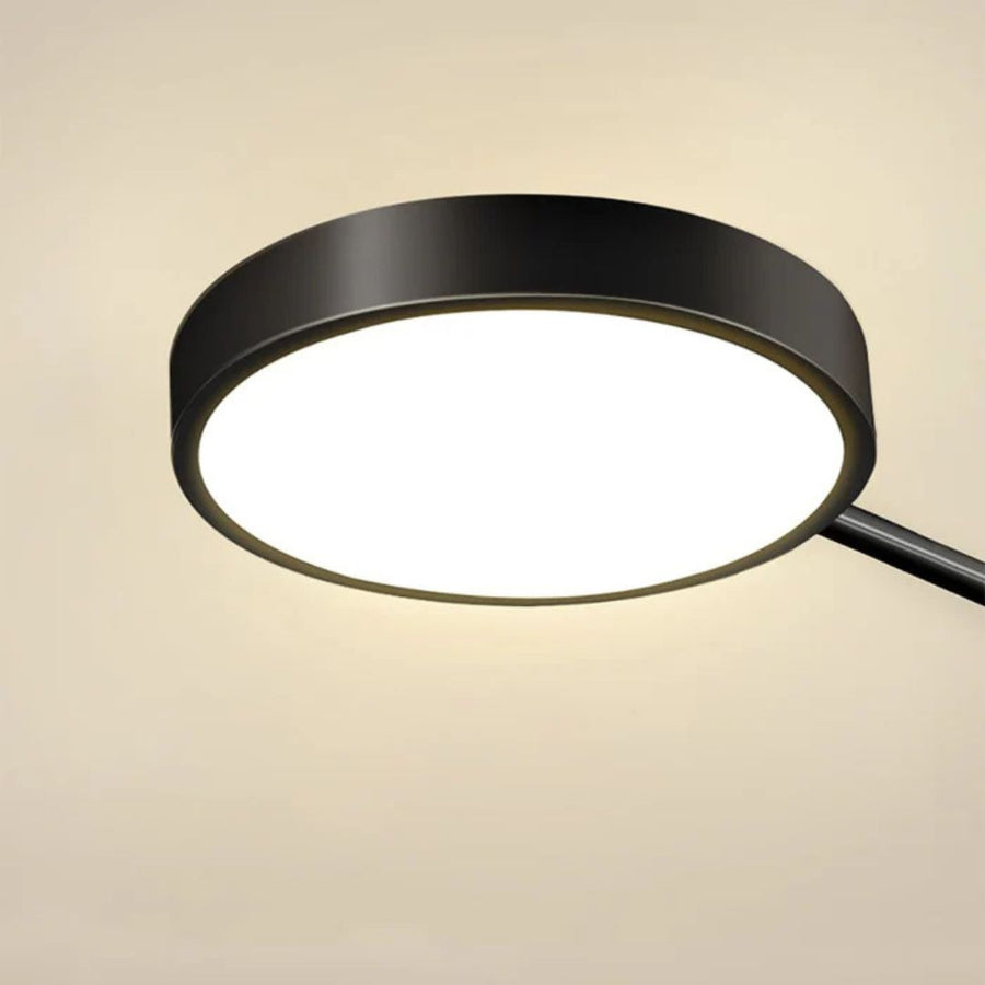 Lustra LED cu Telecomnda MARIA, 63W, 6 Elemente, Lumina Calda/Rece/Neutra, Dimabila, Negru