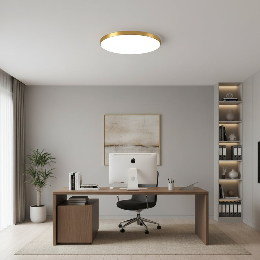 LED stropné svietidlo SOLIS 37cm 33W Cold Light Gold