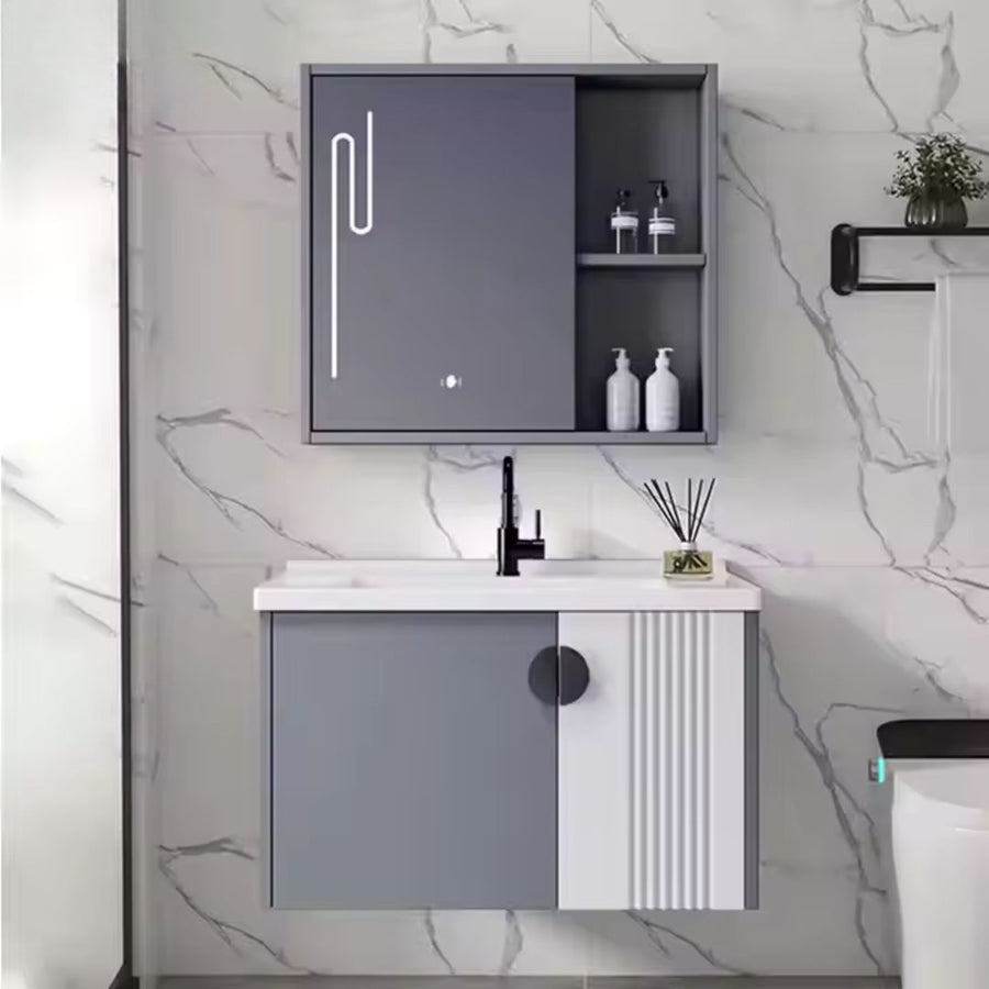 Nábytok Marino pre kúpeľ 2 kusy sivé