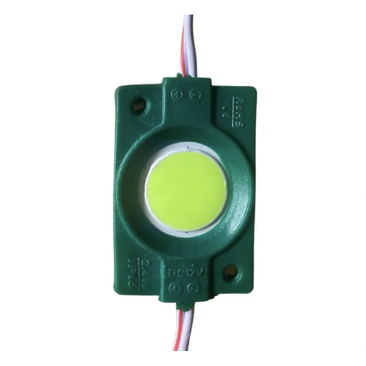 LED COB MOD 9 LED diódy 2,4 W, Green, IP65, 12V