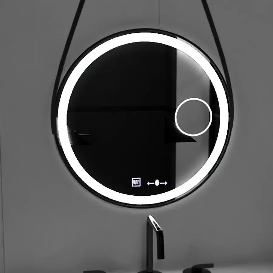 Round LED zrkadlové snímač Motionglow Micah Marcello 60 cm DESMANTICKÉ HODINY ZARIADENIE
