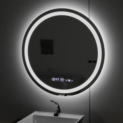 Zrkadlo LED LED 80 cm Celeste Motionglow Marcello Smoteble Clock Defosting System