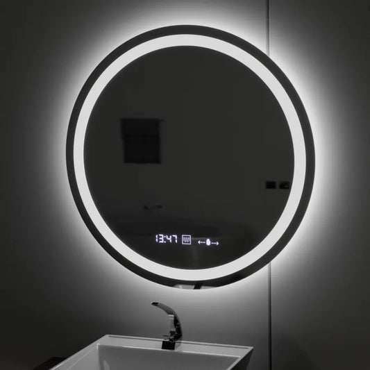 Zrkadlo LED LED 80 cm Celeste Motionglow Marcello Smoteble Clock Defosting System