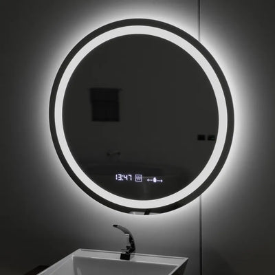 Zrkadlo LED LED 80 cm Celeste Motionglow Marcello Smoteble Clock Defosting System