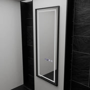 Zrkadlové LED RECTANGULA 60x150 cm Bianca Radar Radar Marcello Clock DeFROST & Smutable Therometer