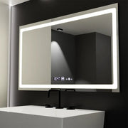 Obdĺžnikové LED zrkadlo 120x70cm Radiant Motionglow Sensor Marcello Clock Defrition System & Smoteble Therometer