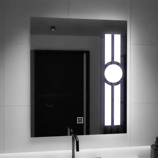 Obdĺžnikové LED zrkadlo, 60x80cm, Getame Touch Jednoduché LED zrkadlo Predvolený názov Alessandro Design