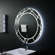 LED dotyk zrkadlo Astrix 70x70 cm