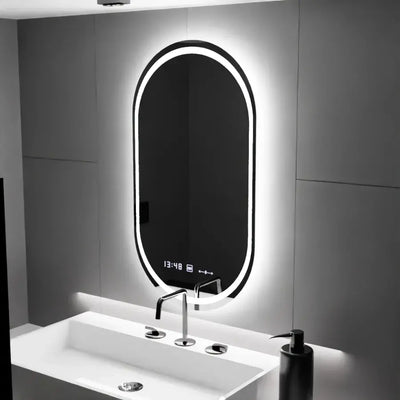 Oválne LED zrkadlo 60x80cm Eminence Motionglow MARCLELEL SMEABLE CONROSTING SYSTÉM