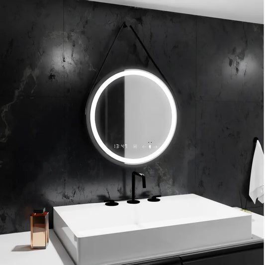 Zrkadlové LED kolo 50 cm Celesti Majesti noir euple Motionglow Marcello Smoteble Clock Defrition Systém