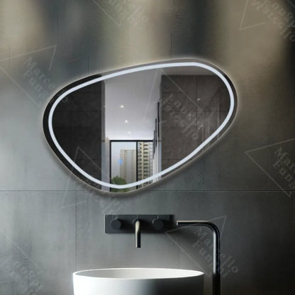 Zrkadlo LED dotyk dissegno defritácia systému 80x45 cm Marcello Funghi Collection