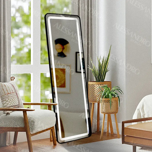 Obdĺžnikové LED zrkadlo 45x140 cm dotyk Marcello