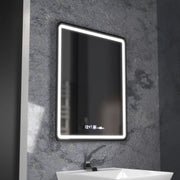 Zrkadlo LED Touch Favola Systém Odmrazovanie hodín a teploty Neagra 75x90 cm Marcello Funghi Collection