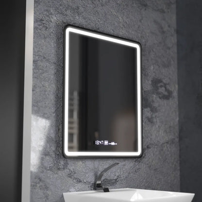 Zrkadlo LED Touch Favola Systém Odmrazovanie hodín a teploty Neagra 75x90 cm Marcello Funghi Collection