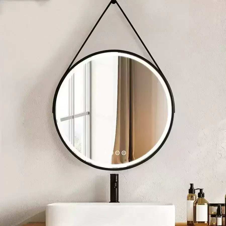 Zrkadlové LED kolo 60 cm Celesti Majesti Noir Eleva Motionglow Marcello System Disabilities & Daim Termometer