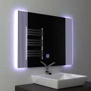 Zrkadlo LED obdĺžnikový 80x60cm Infinity Frame Základný dotyk