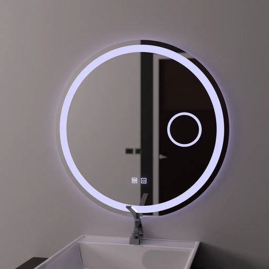 Zrkadlové LED kolo 60 cm dotyk Luxor Dumable Defrition System