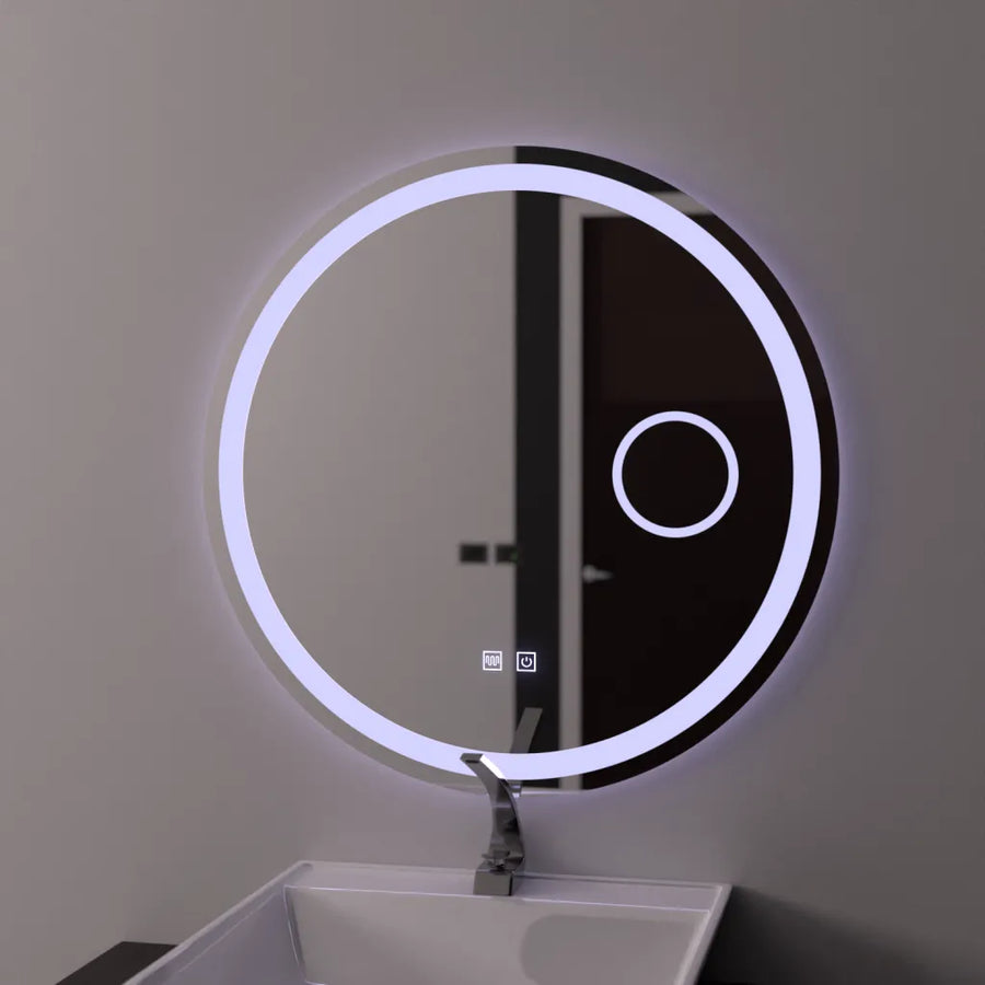 Zrkadlové LED kolo 60 cm dotyk Luxor Dumable Defrition System