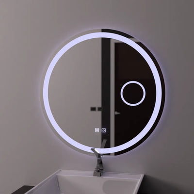 LED okrúhle zrkadlo 60cm, Luxor Touch, Demister System, Stmievateľné