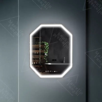 Zrkadlový LED mnohouholník 60x80cm Ralya Sensor Motionglow System Systémové postihnutia a teplomer smiešne