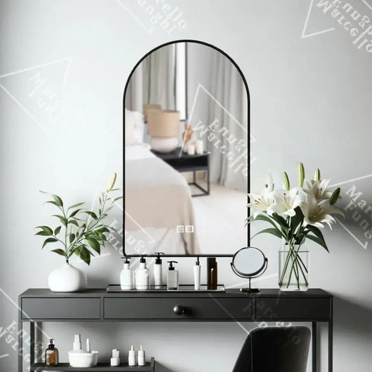 Zrkadlo LED Touch Renya Defrition System Čierny rám 60x80 cm zbierka Marcello Funghi Collection