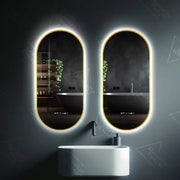 60x80cm oválne LED zrkadlo vracia systém Marcello Systém SMEABLE CLOCKOVÝ SYSTÉM