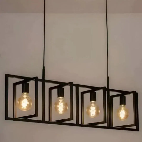 Archer Pendant 4x E27 Black Luster Industrial Predvolený názov Alessandro Design