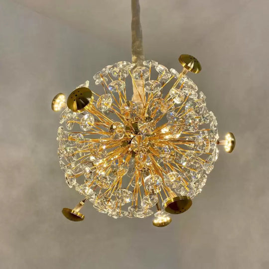 Pendul LED Cristal Arthur 99W Auriu Candelabre Moderne Default Title Alessandro Design