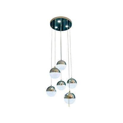 LED Jeremias Pendului s diaľkovým ovládaním, 63 W, 2,4 GHz, Simible, Metal, Chrome