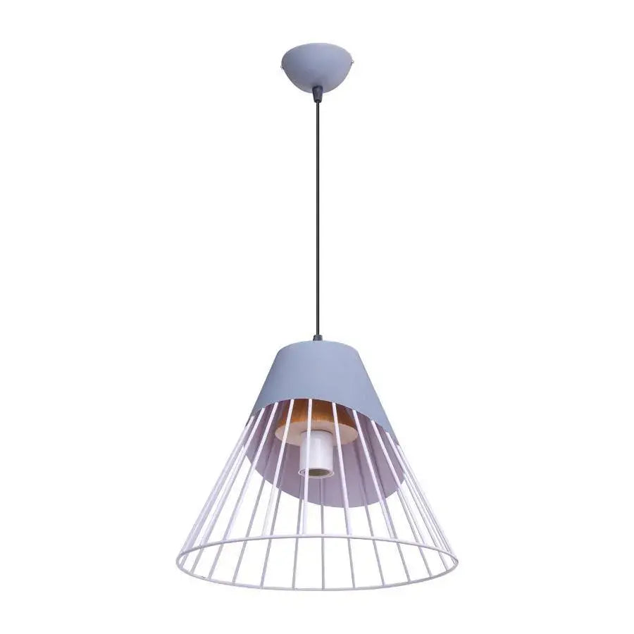 Pendul Mirela, 1*e27, biela a šedá