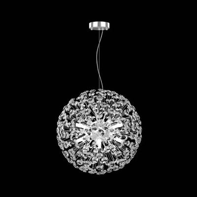 Crystal Lustr Minute 8x G9, priemer 40 cm, lesklý chróm, nastaviteľná výška