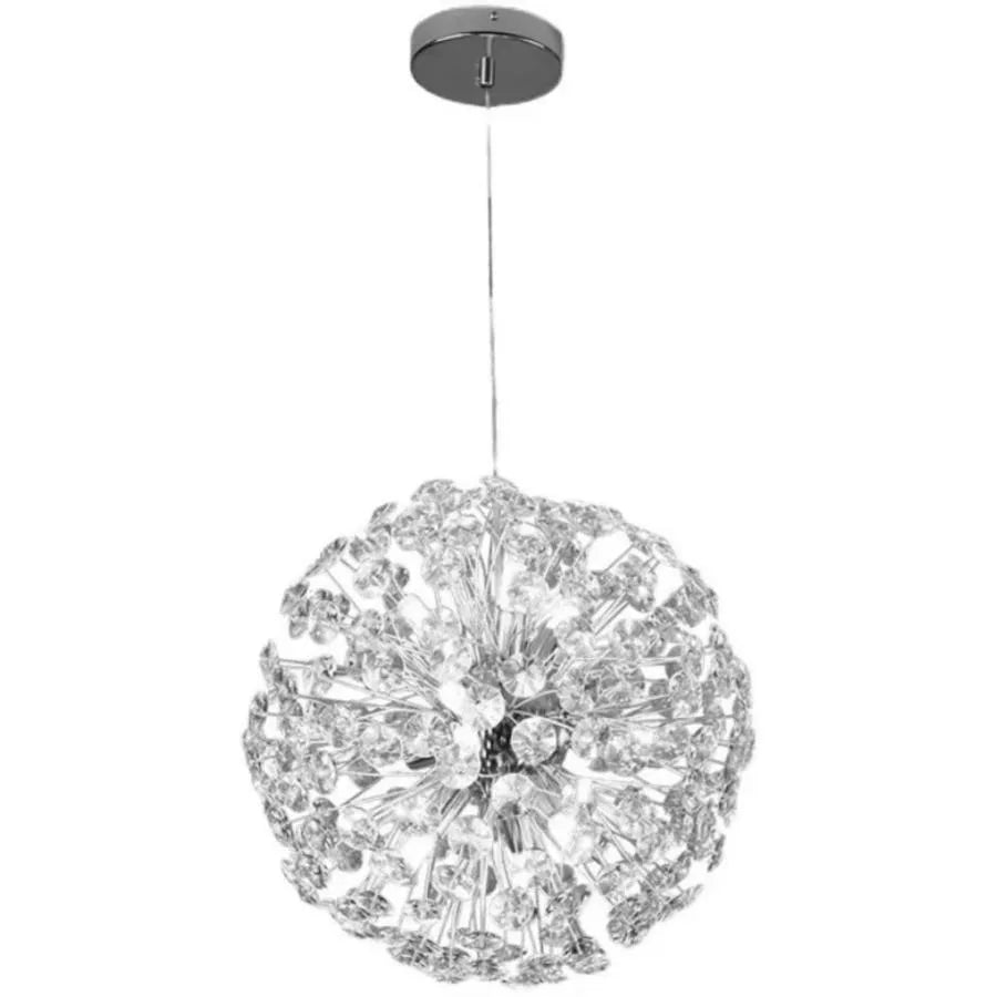 Crystal Lustr Minute 8x G9, priemer 40 cm, lesklý chróm, nastaviteľná výška